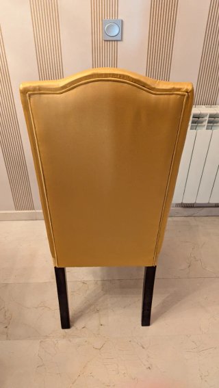 Juego de 4 Sillas de Comedor Amarillas