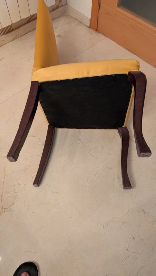 Juego de 4 Sillas de Comedor Amarillas