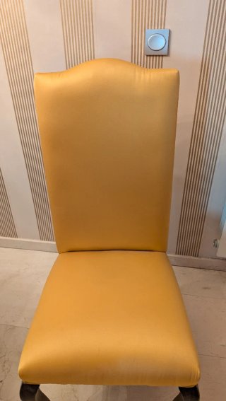 Juego de 4 Sillas de Comedor Amarillas