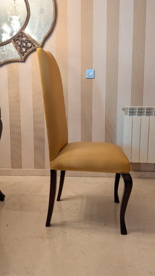 Juego de 4 Sillas de Comedor Amarillas