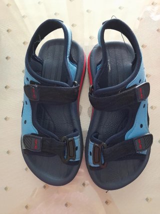 Chanclas Infantiles Velcro Azul