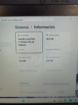 Toshiba Tecra A50-E i7 / 16GB RAM / 256GB SSD