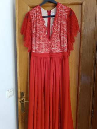 Vestido Fiesta Forever Unique Rojo Talla M