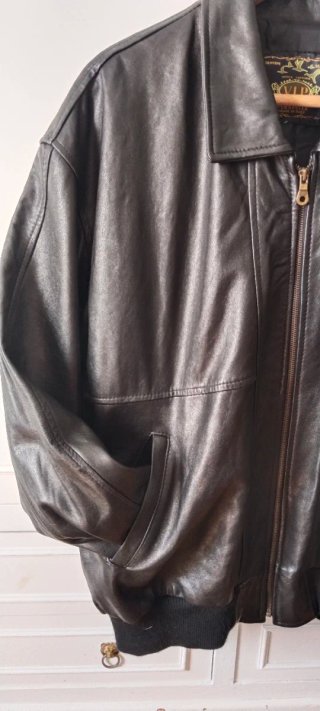 Cazadora Italiana de piel verdadera para hombre
