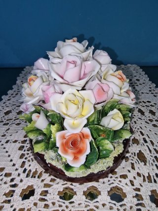 Centrotavola Capodimonte Rose