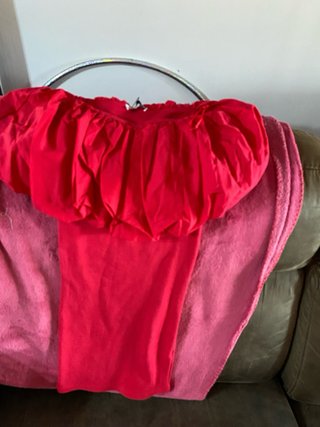 Abito Zara Rosso con Volant