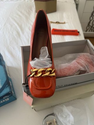 Zapatos de charol Seaside mujer naranjas