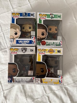 Funko Pop NBA: Doncic, Tatum, Durant, James