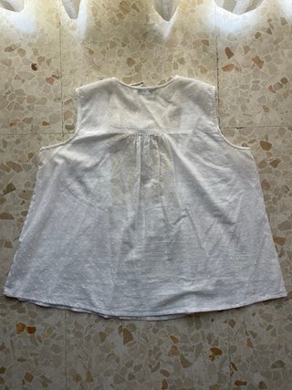 Blusa Dándara M/38 Blanca y Amarilla
