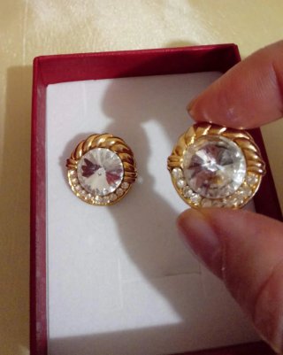 Pendientes Circonitas Chapado Oro