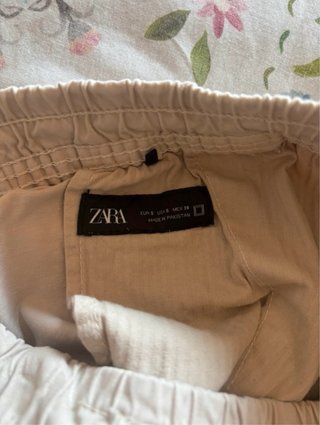Pantalón jogger Zara beige Talla S