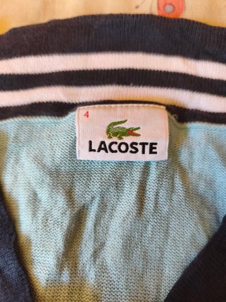 Jersey Lacoste Azul V-Neck