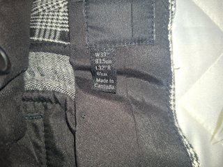 Traje de cuadros blanco y negro