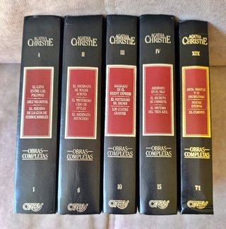Lote 5 libros Agatha Christie Obras Completas