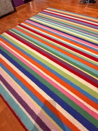 Alfombra Ikea Rayas Multicolor