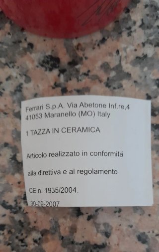 Taza Ferrari Fernando Alonso Santander NUEVA