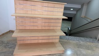 Góndola de doble cara con ruedas