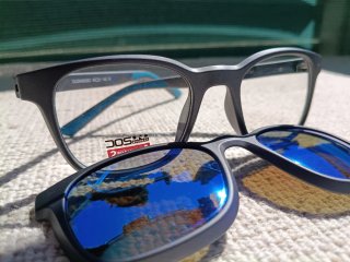 Gafas DOSUNO 2 en 1  Negras/Azules