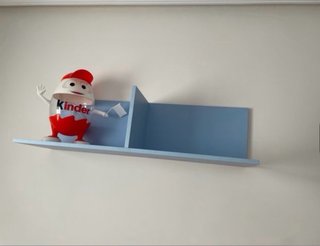 Dormitorio infantil azul y blanco