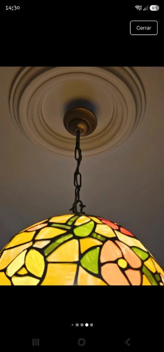 Lampada a Sospensione Tiffany in Cristallo
