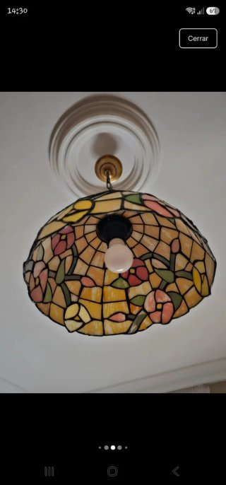 Lampada a Sospensione Tiffany in Cristallo