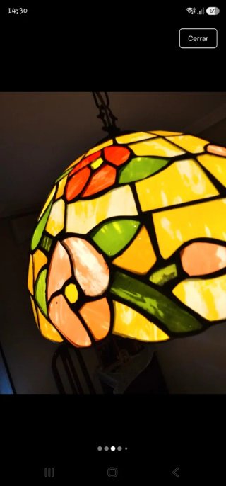 Lampada a Sospensione Tiffany in Cristallo