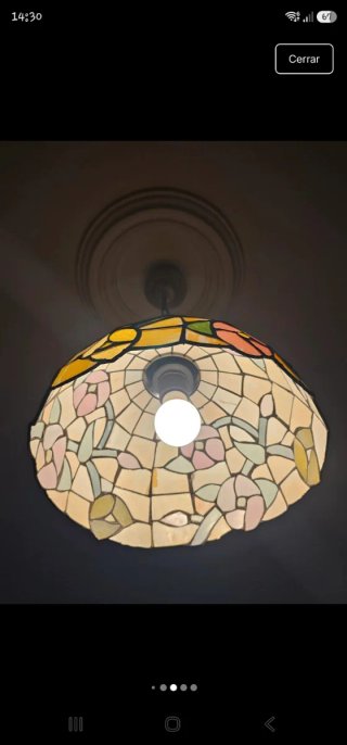Lampada a Sospensione Tiffany in Cristallo