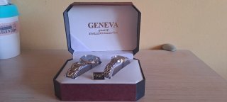 Conjunto Relojes Geneva Hombre y Mujer