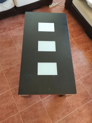 Mueble salón comedor negro