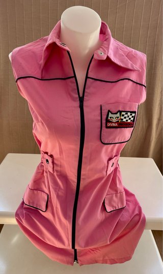 Vestido Estilo 60s Rosa con Cremallera