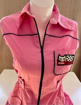 Vestido Estilo 60s Rosa con Cremallera