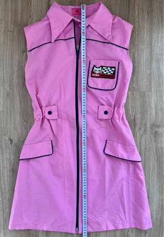 Vestido Estilo 60s Rosa con Cremallera