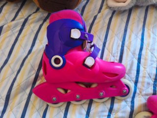Patines niña Talla 30-32 Rosas