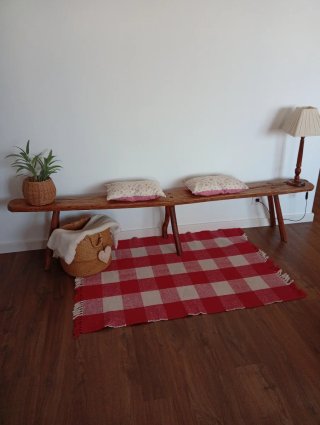 Banco rústico de madera restaurado ,venta en pers