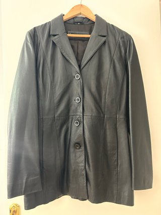 Chaqueta de piel negra Talla M