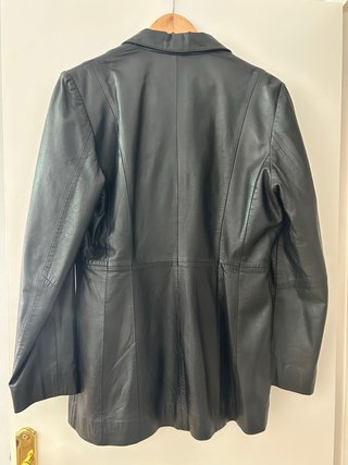 Chaqueta de piel negra Talla M