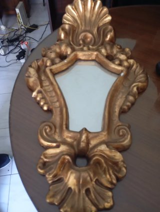 Espejo Antiguo Dorado