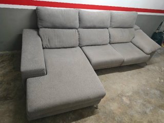 Sofá Chaiselongue Gris 285cm