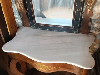 Recibidor-Consola antiguo marquetería mármol