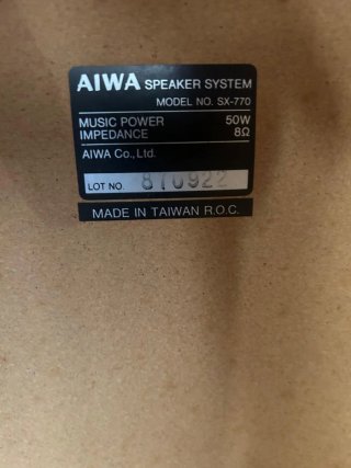 Altavoces AIWA SX-770