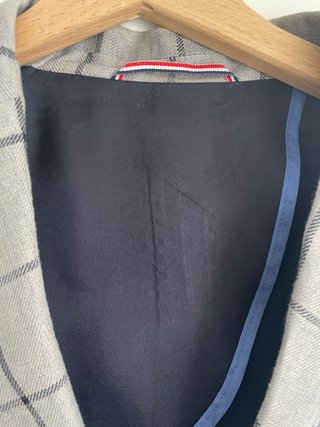 Blazer El Ganso Lino Gris Talla 46