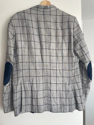 Blazer El Ganso Lino Gris Talla 46