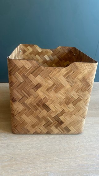 6 Cajas IKEA BULLIG Bambú para KALLAX
