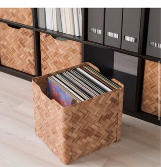 6 Cajas IKEA BULLIG Bambú para KALLAX