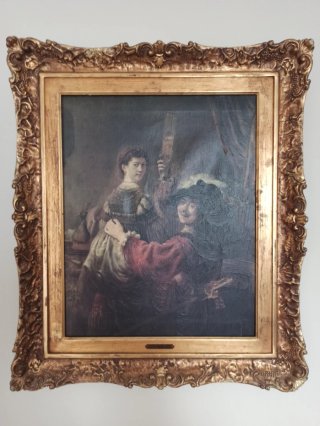 Rembrandt, óleo sobre lienzo, alta calidad