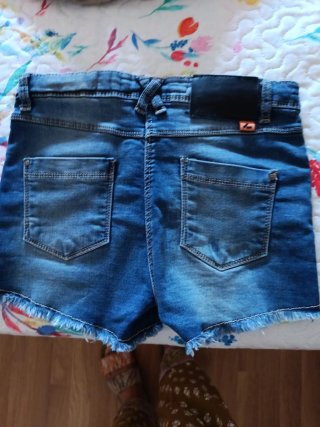 Shorts vaqueros niña