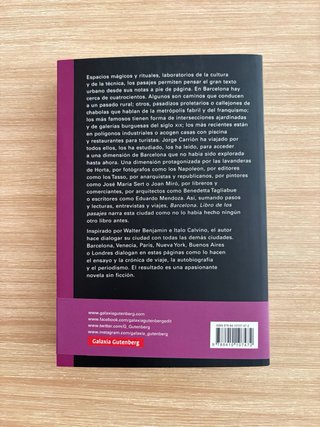 Barcelona. Libro de los pasajes- rústica