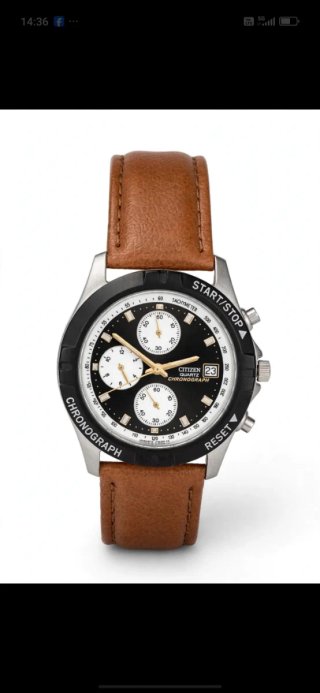 Citizen chronograh quartz panda dial