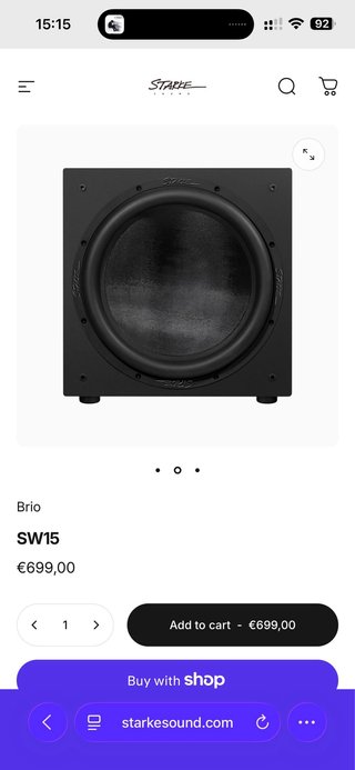Subwoofer Starke 15 Caja Cerrada Audiófilo