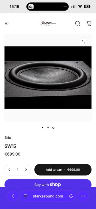 Subwoofer Starke 15 Caja Cerrada Audiófilo